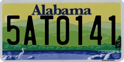 AL license plate 5AT0141