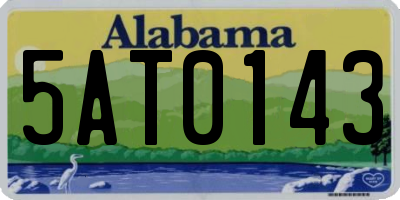 AL license plate 5AT0143