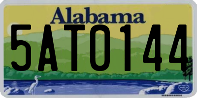 AL license plate 5AT0144