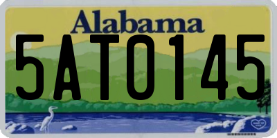 AL license plate 5AT0145