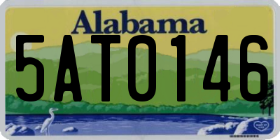 AL license plate 5AT0146