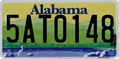 AL license plate 5AT0148