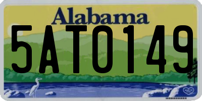 AL license plate 5AT0149