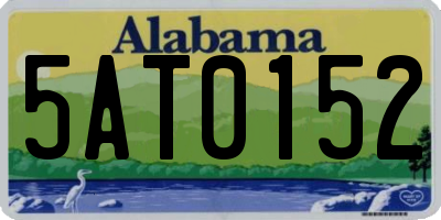 AL license plate 5AT0152
