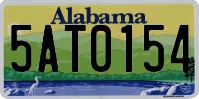 AL license plate 5AT0154