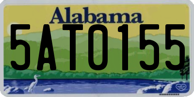 AL license plate 5AT0155