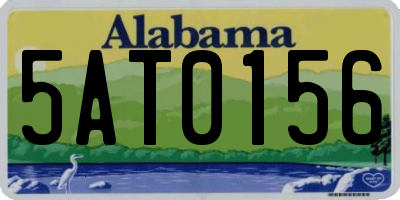 AL license plate 5AT0156