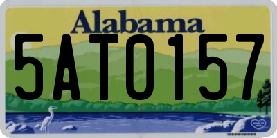 AL license plate 5AT0157