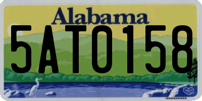 AL license plate 5AT0158