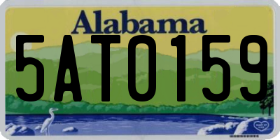 AL license plate 5AT0159