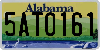 AL license plate 5AT0161