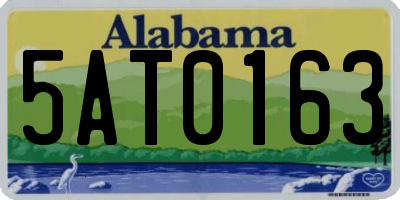 AL license plate 5AT0163