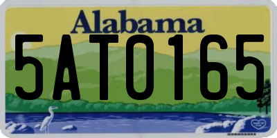 AL license plate 5AT0165