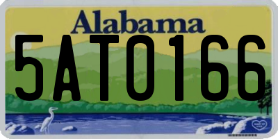 AL license plate 5AT0166