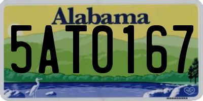 AL license plate 5AT0167