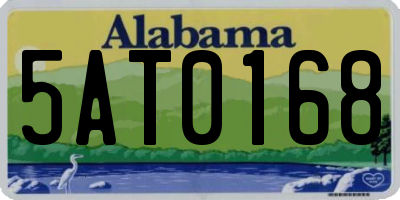 AL license plate 5AT0168