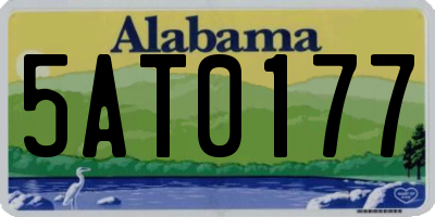 AL license plate 5AT0177
