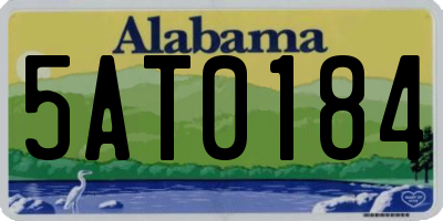 AL license plate 5AT0184