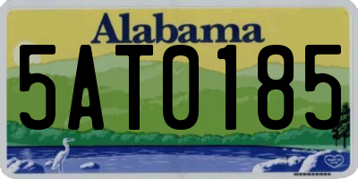 AL license plate 5AT0185