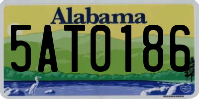 AL license plate 5AT0186