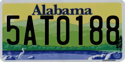AL license plate 5AT0188