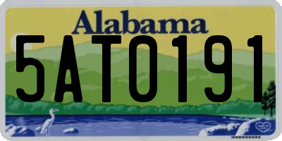 AL license plate 5AT0191