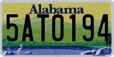 AL license plate 5AT0194