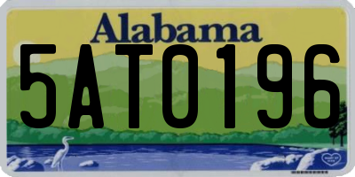 AL license plate 5AT0196
