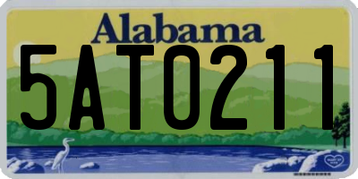 AL license plate 5AT0211
