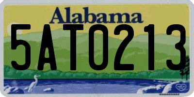 AL license plate 5AT0213