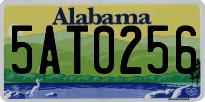 AL license plate 5AT0256