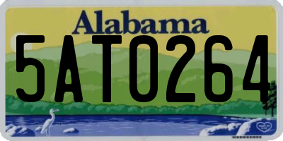 AL license plate 5AT0264