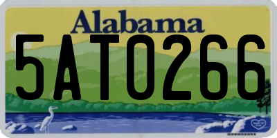 AL license plate 5AT0266