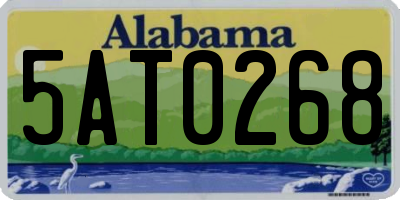 AL license plate 5AT0268