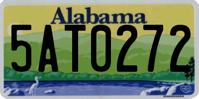 AL license plate 5AT0272