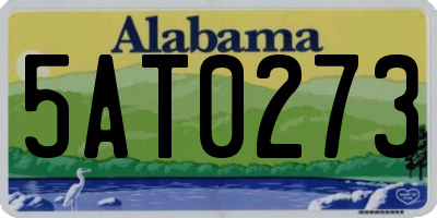 AL license plate 5AT0273
