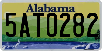 AL license plate 5AT0282