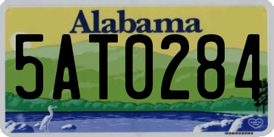 AL license plate 5AT0284