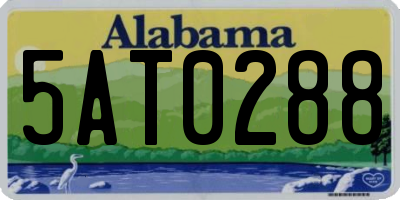 AL license plate 5AT0288