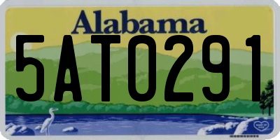 AL license plate 5AT0291