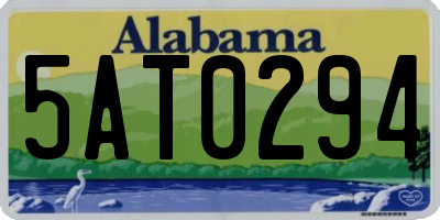 AL license plate 5AT0294