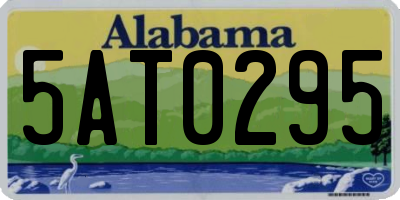 AL license plate 5AT0295