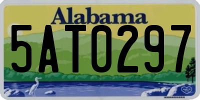 AL license plate 5AT0297
