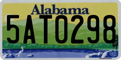 AL license plate 5AT0298