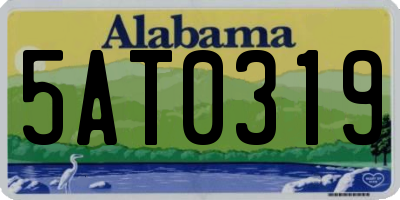 AL license plate 5AT0319