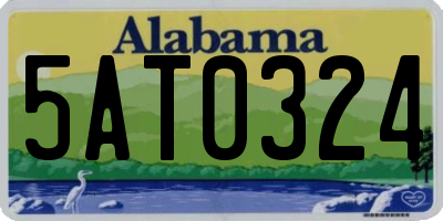AL license plate 5AT0324