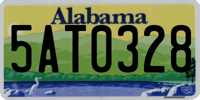 AL license plate 5AT0328