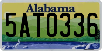 AL license plate 5AT0336
