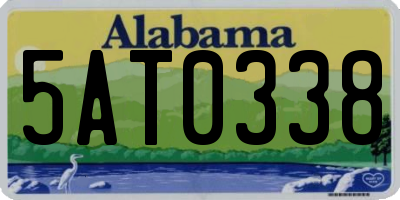 AL license plate 5AT0338