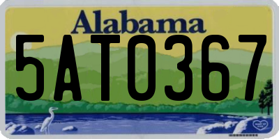 AL license plate 5AT0367